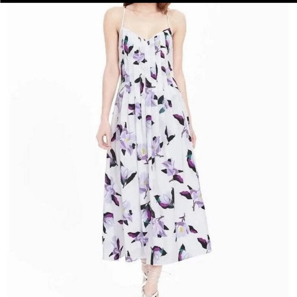 Banana Republic Pintuck Magnolia Midi Dress